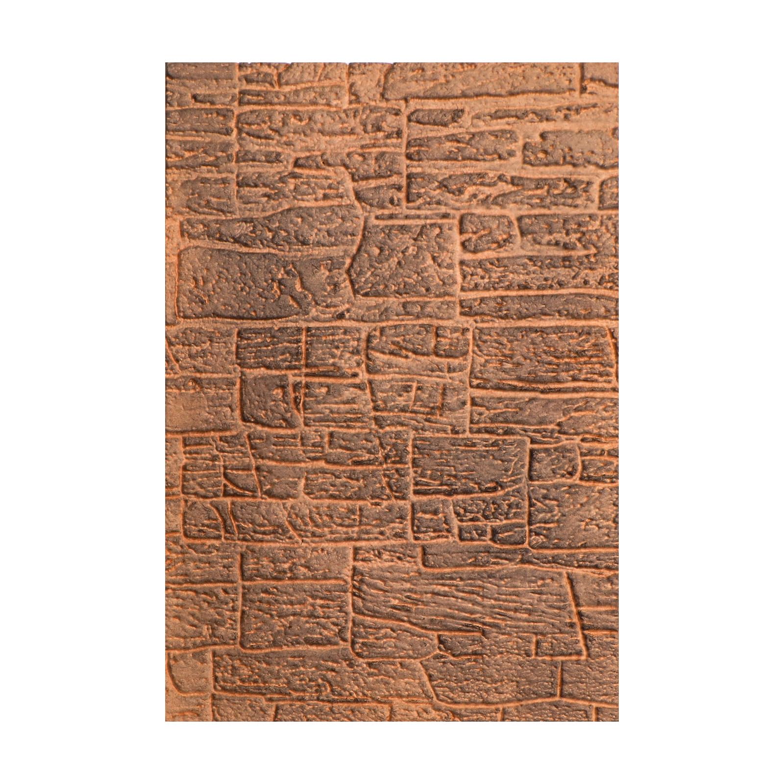 KIRABATIO Sandstone Wall 3D Embossing Folders for Card Making,Plastic Texture Fades Embossing Template Paper Card Embossing Stencil for DIY Scrapbooking Photo Album Card Paper Craft Decoration