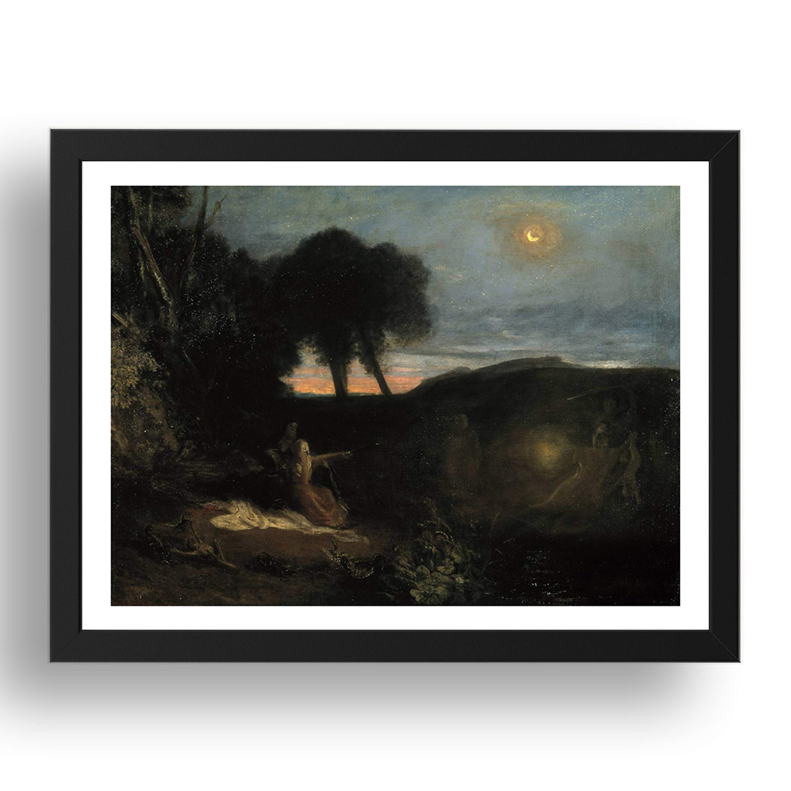 Period Prints White A Subject From The Runic Superstitions, 1808 By Joseph Mallord William Turner Ra, A3 Reproduction In 17X13 Inch Frame