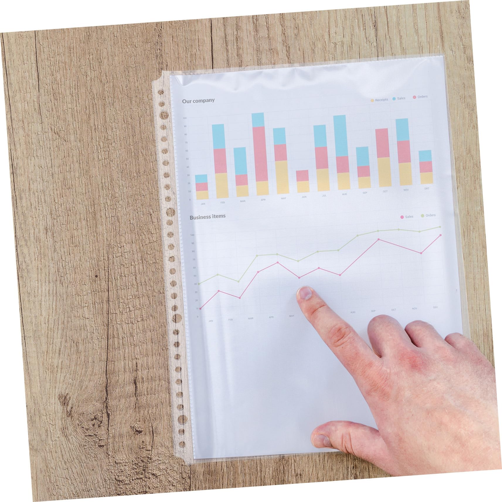 100 Stück Binder Taschen Transparent Dokumentenhüllen für Ordner Klarsichthüllen zum Schutz und Organisieren von Dokumenten Bürobedarf Wiederverwendbar und Langlebig