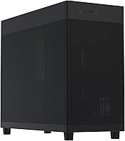Vista 32 de ASUS Prime AP202 ARGB Black mATX carcasa de PC con vidrio curvo completamente templado, soporta tarjetas gráficas de hasta 420 mm de largo