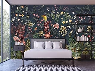 Cliouar-Idyllic Flower Girl Room Wallpaper Mural Bedroom Living Room Decor 103" x 69"(Not Self-Adhesive)