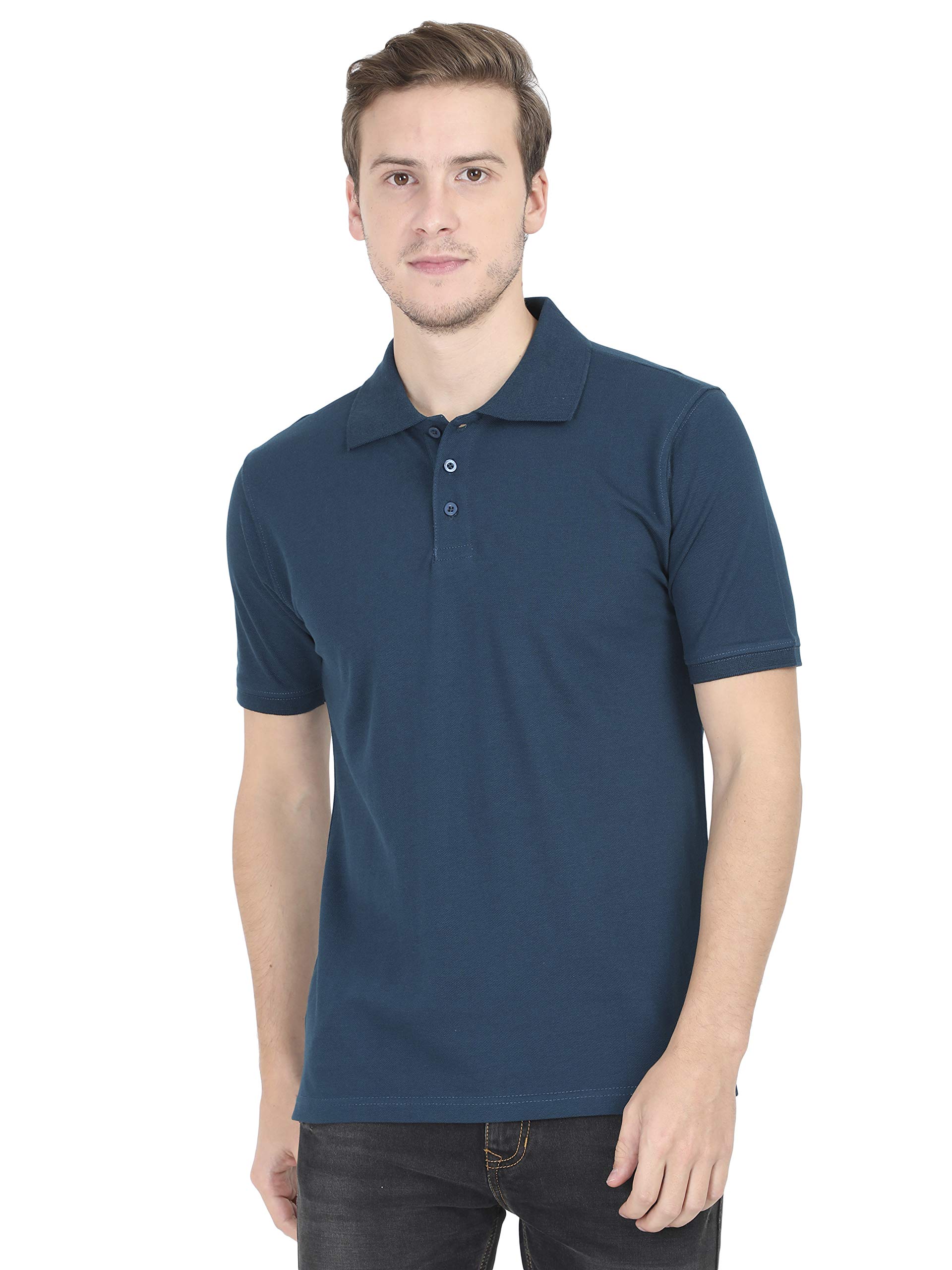 RSO OutfitsMen's Plain Polo Collar Half Sleeve T-Shirt