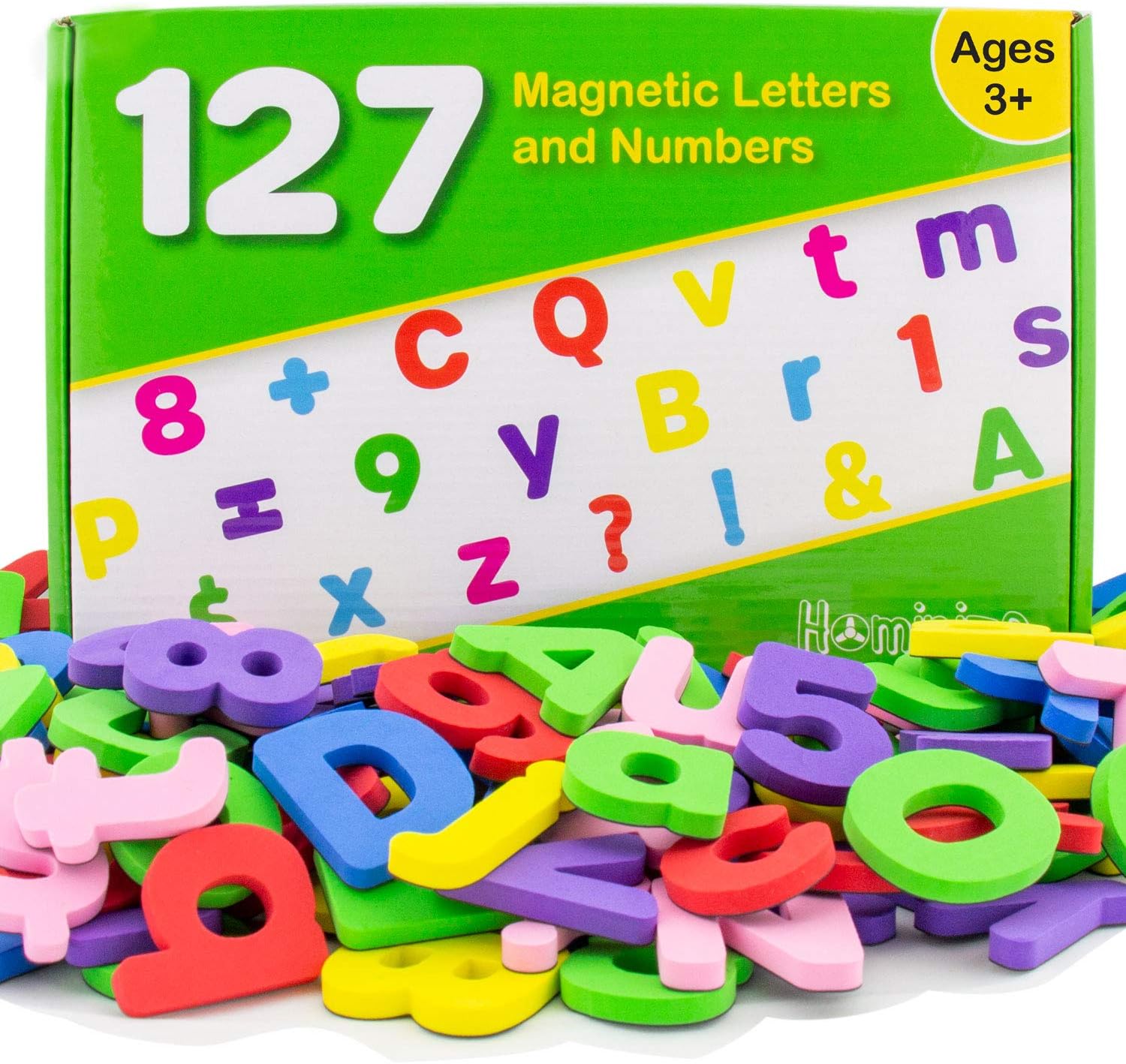 Magnetic Letters and Numbers for Toddlers – Premium Set of 127 Alphabet Magnets - Extra Large