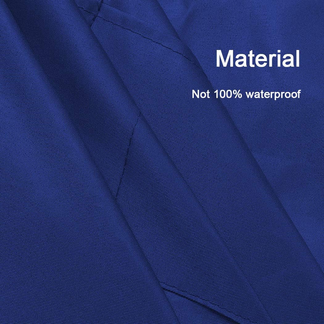 Total 6PCS Blue Bib Apron Adult with 2 Pockets for Women Men Chef Cooking Kitchen (6, Deep Blue) - Image 6