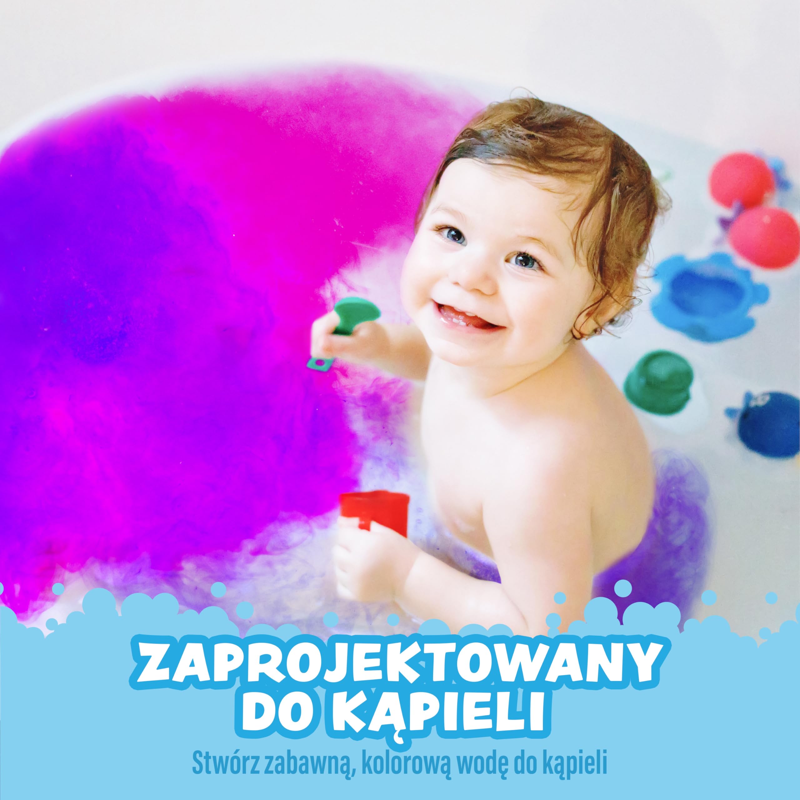 Tub Works® Kolorowe Pastylki do Kąpieli 150 szt | Nietoksyczne & Bezzapachowe | Kolorowe Tabletki do Kąpieli dla Dzieci | Twórz Kolory Podczas Kąpieli | Pastylki Do Wody w 7 Kolorach | Kule Do Kąpieli