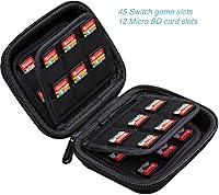 Vista 2 de ButterFox 32-120 Switch Game Case para Nintendo Switch, soporte de almacenamiento de tarjetas de juego Switch o estuche de tarjeta de memoria SD