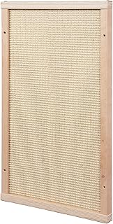 Kratzbaumland Premium-Kratzbrett aus Buchenholz mit austauschbarem Sisalteppich, nachhaltig, wandmontage für Katzen, extrabreit (70 cm - Sisal Natur)