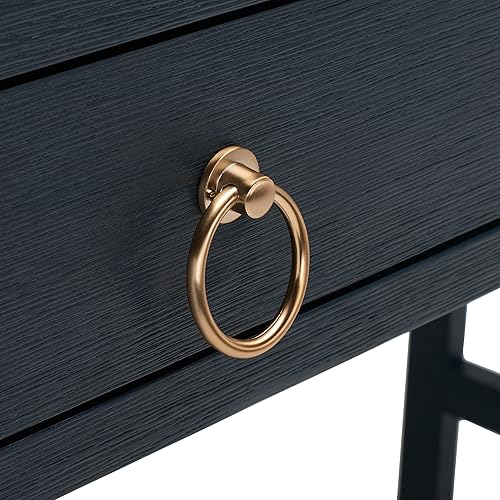 Miniatura 13 de SAFAVIEH Home Collection Esther Navy - Escritorio con 2 cajones, tamaño mediano