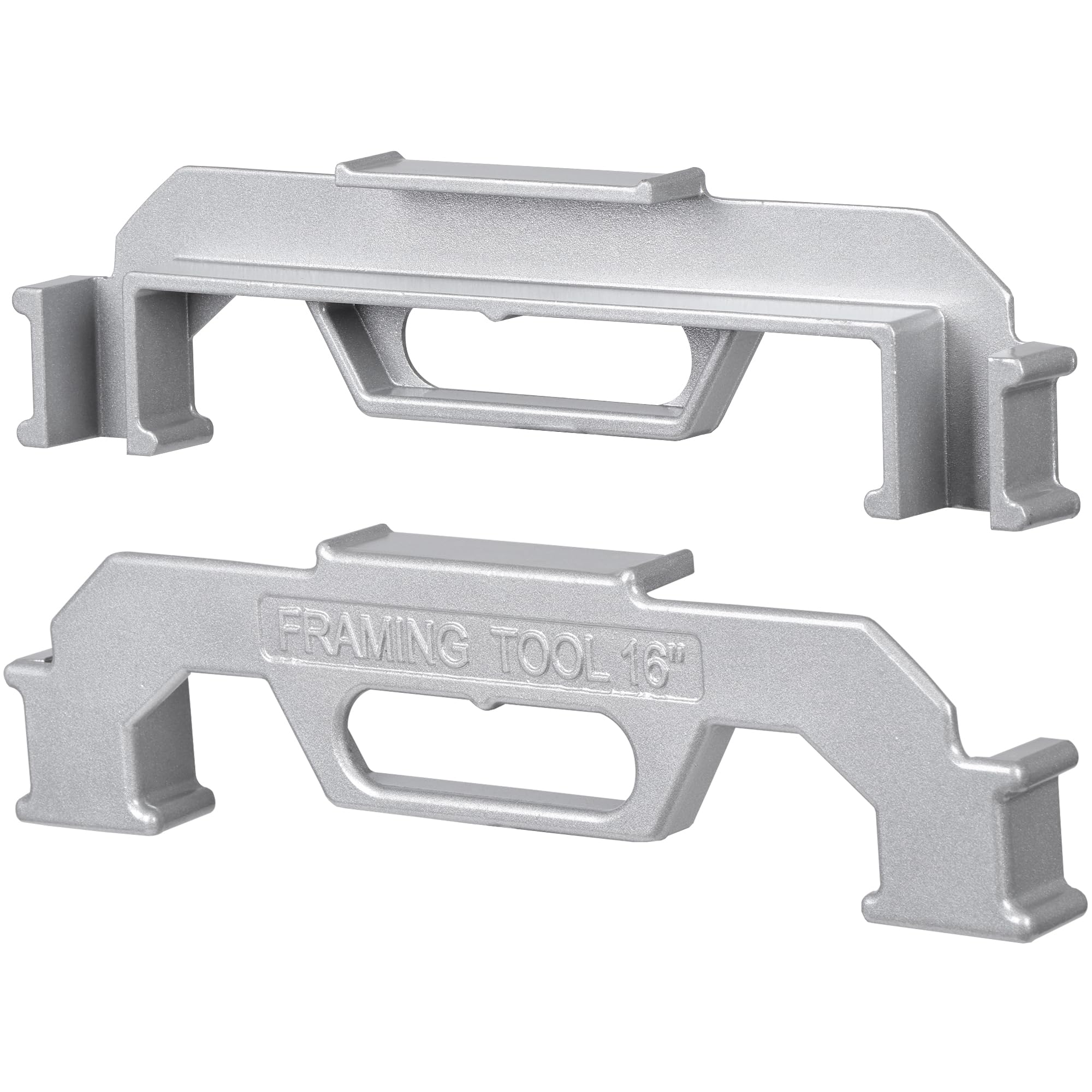 FOCHIER F 2 Packs Framing Tools 16 Inch On-Center Stud Layout Tool Measurement Spacing Jig Cast Aluminum for Walls Roofs Floors Ladders