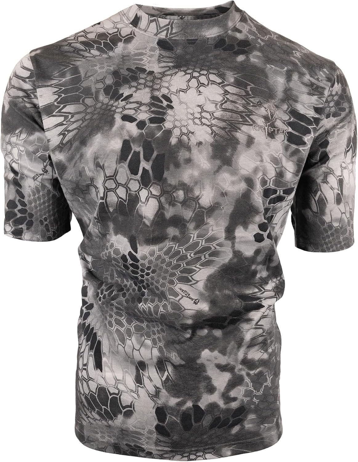 Kryptek Stalker Short Sleeve Men's Shirt - Premium Twill Cotton, 3D Camo, Ideal for Hunting, Fishing, Hiking, Relaxed Fit