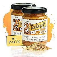 Vista 11 de TRACKLEMENTS - Mostaza inglesa fuerte - Mostaza amarilla picante picante, condimentos para recetas - Salsa va con filetes y hamburguesas - Sin