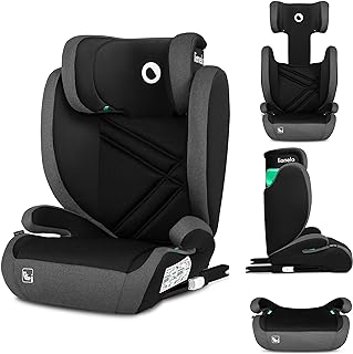 LIONELO HUGO I-SIZE Silla de coche para bebés, Grupo 2 3, de 100 cm a 150 cm Montaje ISOFIX Reposacabezas Memory Foam ajus...