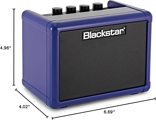 Miniatura 8 de Blackstar Fly 3 Mini Amp - Paquete azul real con cable de instrumento, púas y paño de pulido de Austin Bazaar