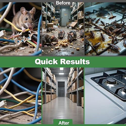 Miniatura 5 de Repelente de roedores para ratones, paquete de 32 aceites de menta para ratones, ardillas, arañas (menta), EPA No. 104817-CHN-1