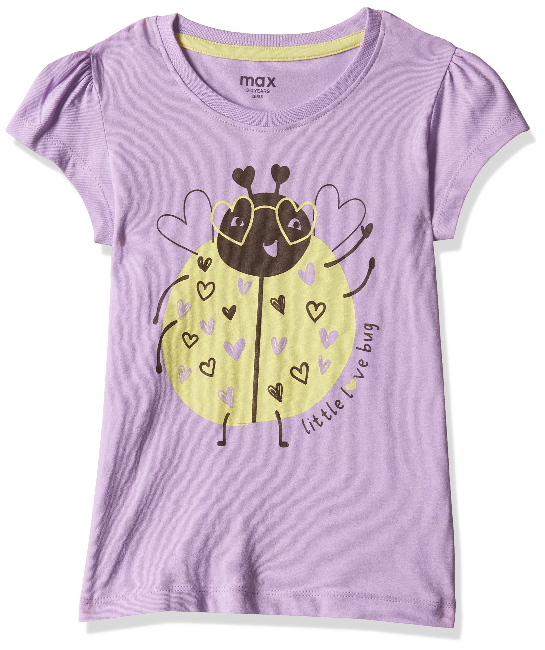 MaxGirls Pure Cotton Graphic Printed T-Shirt