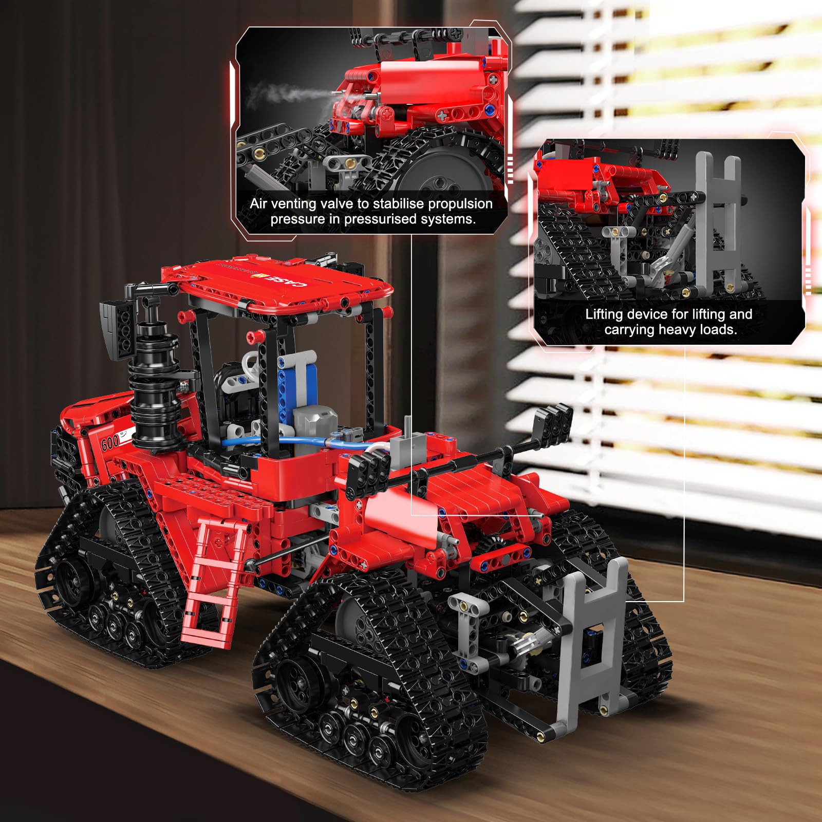 Amazon.co.jp: Mould King 18020技術遠隔制御トラクター積み木キット 
