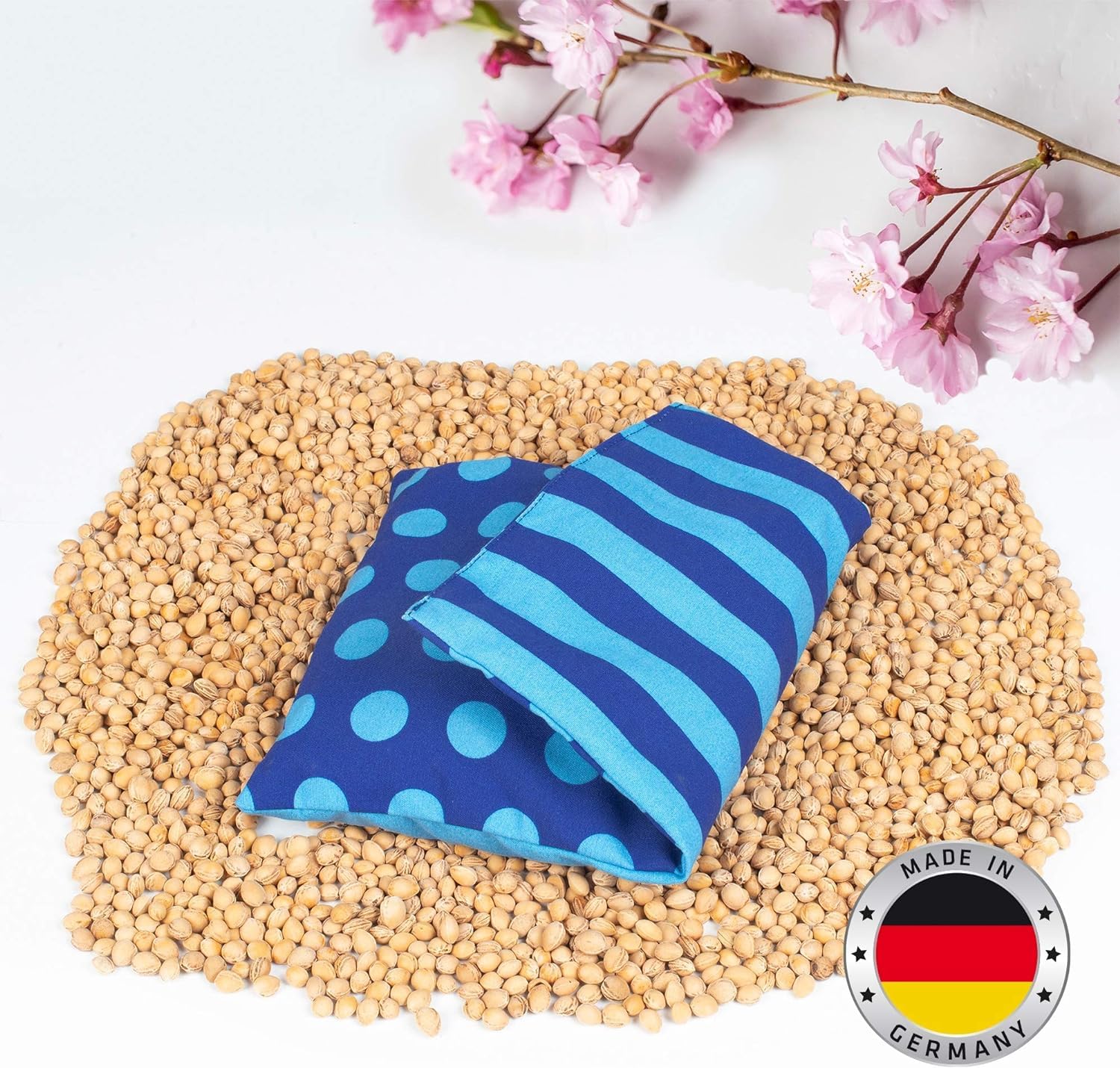 Cuscino Noccioli di Ciliegia ca. 20x30cm | Cuscini per Cervicale | Per Dolori Muscolari, alla Schiena e alla Cervicale | Cuscino Termico Microonde o Forno | Fatto a Mano - Made in Germany