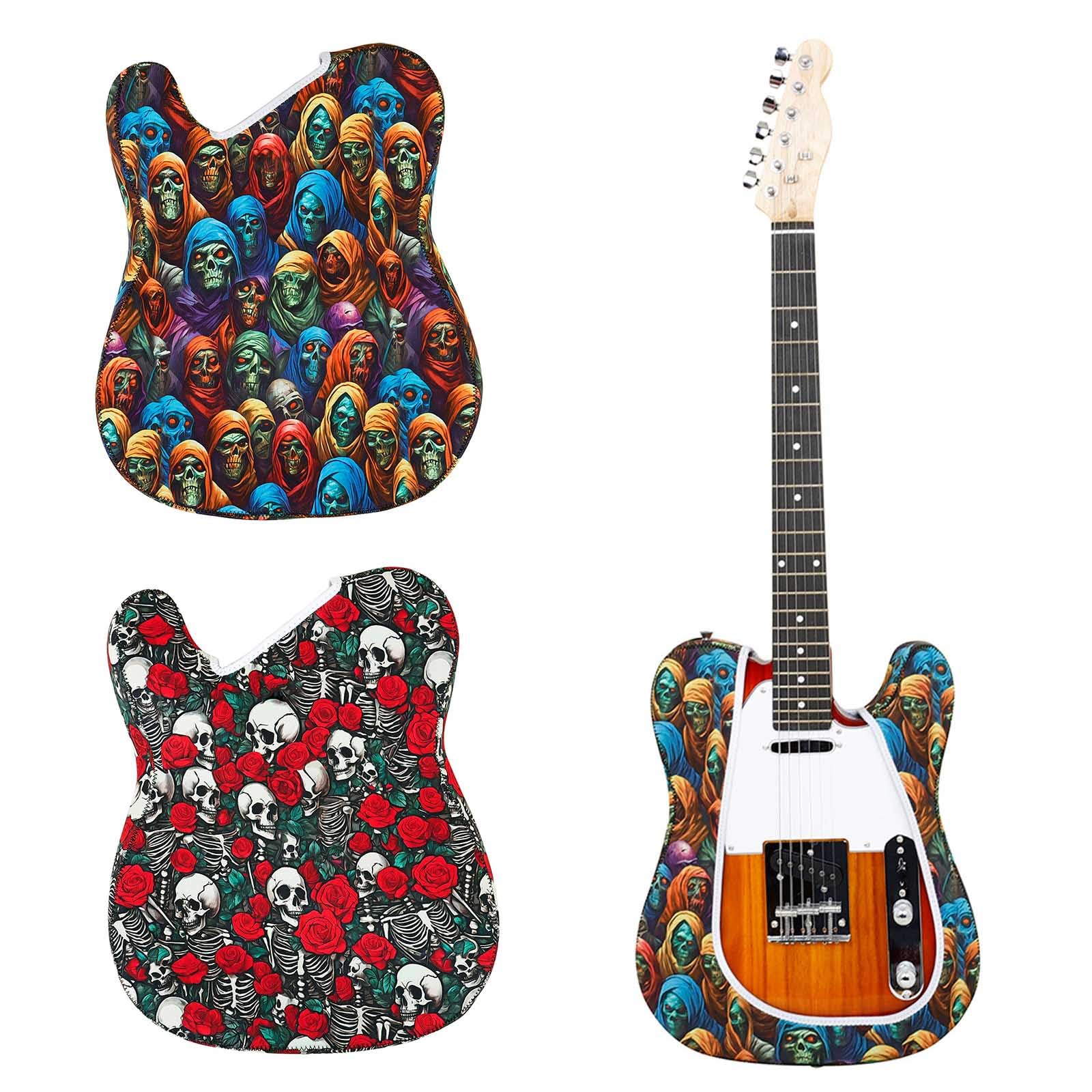 Pokrowce na gitarę z nadrukiem pyłoszczelna osłona gitary pokrowiec na gitarę zmywalny pokrowiec ochronny na gitarę futerał na gitarę