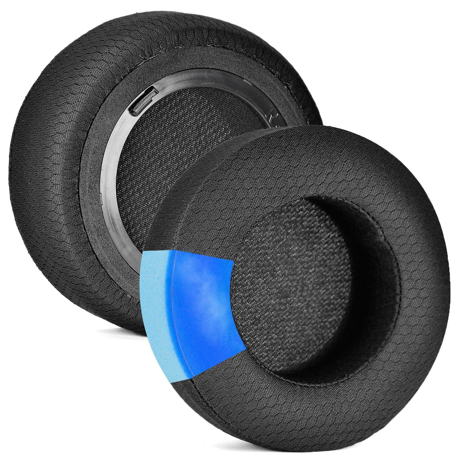 XBERSTAR Replacement Earpads Corsair virtuoso ear cups,Earpads for earphones,Ear Pads Cups for Corsair Virtuoso RGB Wireless SE Gaming Headset (Cooling Black soccer net)