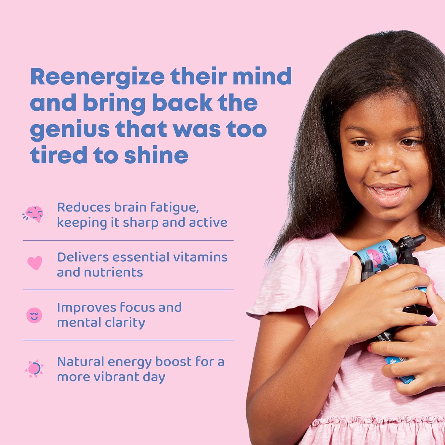 JoySpring Liquid B Complex and Genius Vitamin Drops for Kids