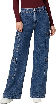 Welt Pocket Wide Leg Jean