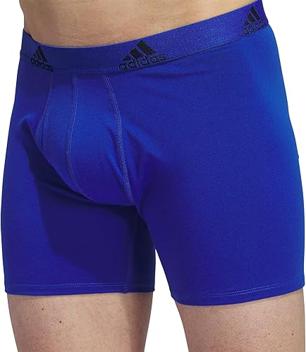 Miniatura 3 de adidas Calzoncillos tipo bóxer de algodón elástico para hombre (paquete de 3) diseñados para comodidad activa y uso durante todo el día