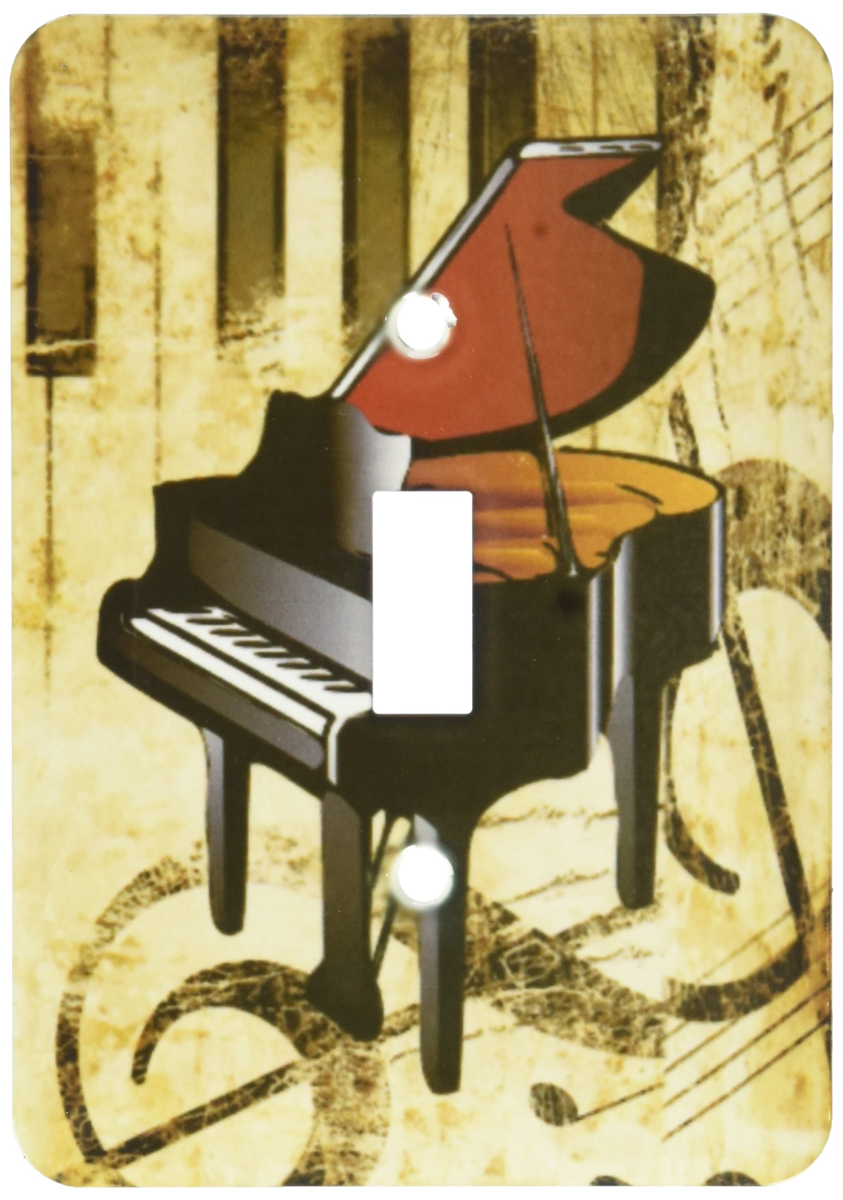 Piano sur grunge sépia interrupteur 3drose LSP 163514 original
