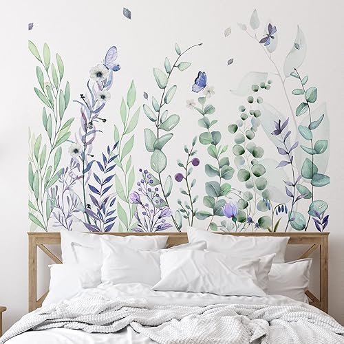 6 calcomanías de pared con flores, de vinilo, libélulas, flores, calcomanías de pared removibles, murales de pared florales para despegar y pegar, 6 calcomanías de pared con flores, de vinilo, libélulas, flores, calcomanías de pared removibles, murales de pared florales para despegar y pegar,