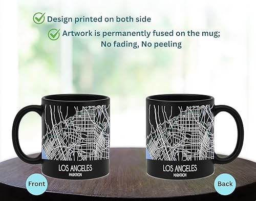 Miniatura 275 de TJ Originals Marine Corps Trail - Taza de café de cerámica de 11 onzas, regalos motivacionales para hombres, recuerdo de camino de maratón, regalo
