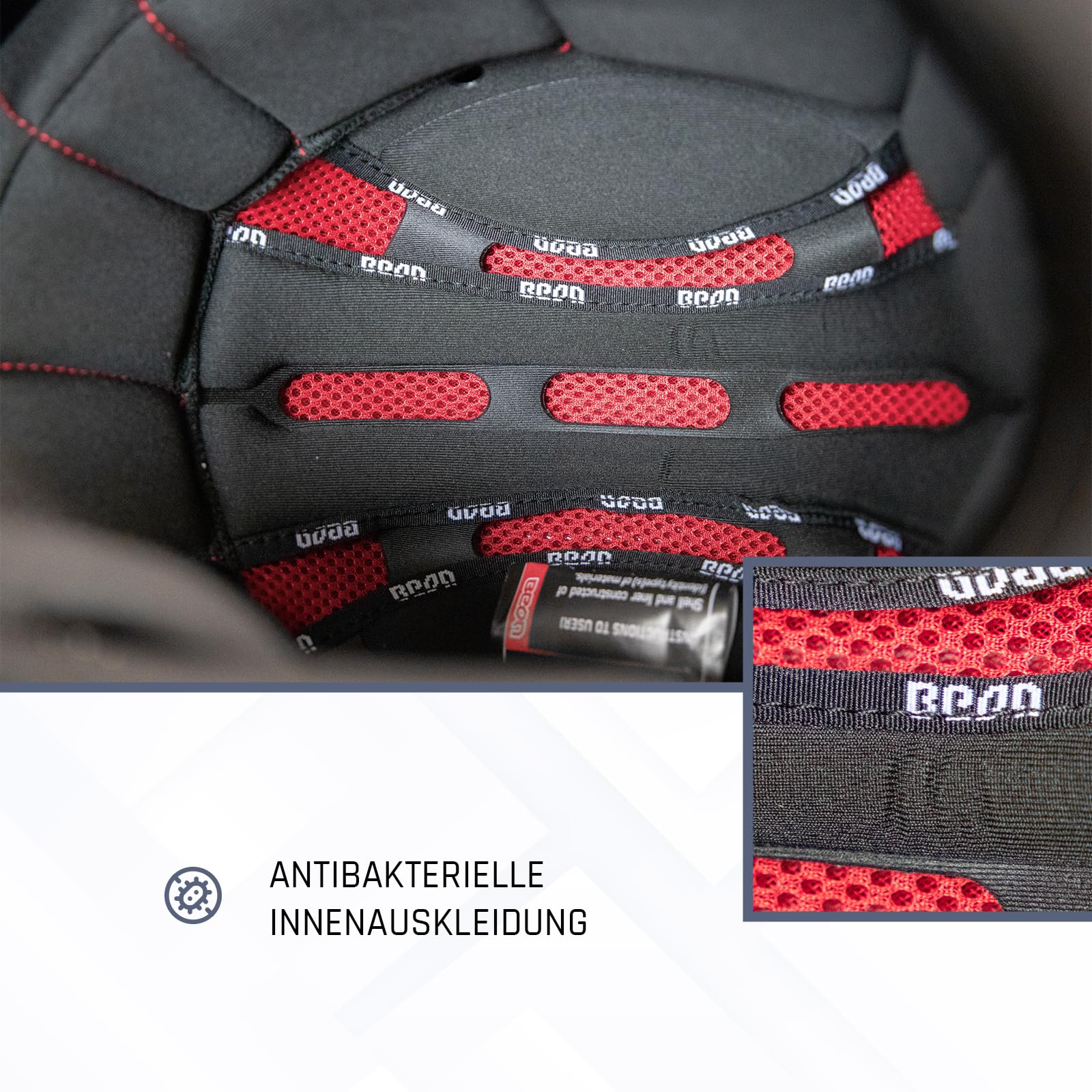 BEON Stratos Motorradhelm - Systemhelm Klapphelme mit Visier und Sonnenblende - Rollerhelm Sonnenblende - Motorrad Helm Damen & Herren - Integralhelm 180° Klappbar - Anti-Kratz-Visier