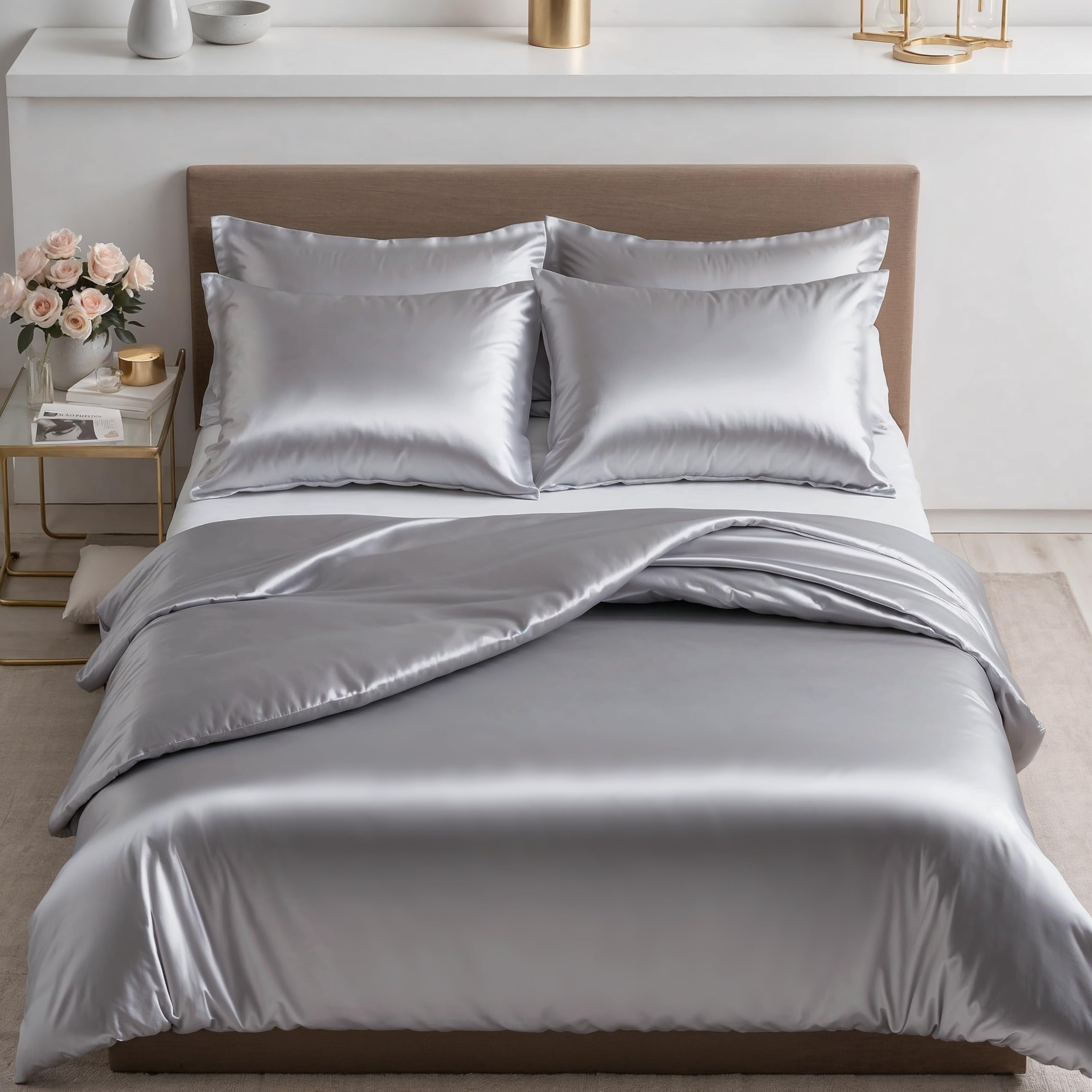 Cozyor Satin Bettwäsche extra dick und weich mit robustem Reißverschluss
