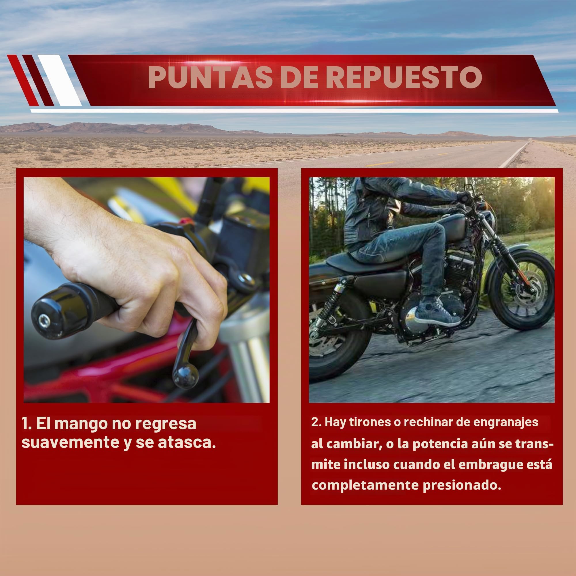 WOOSTAR Motocicleta Embrague Hidraulico Kit Cilindro Maestror con CNC Palancas de Freno Reemplazo para Suzuki GSX650F CR250 Dirt Pit Bike Plata