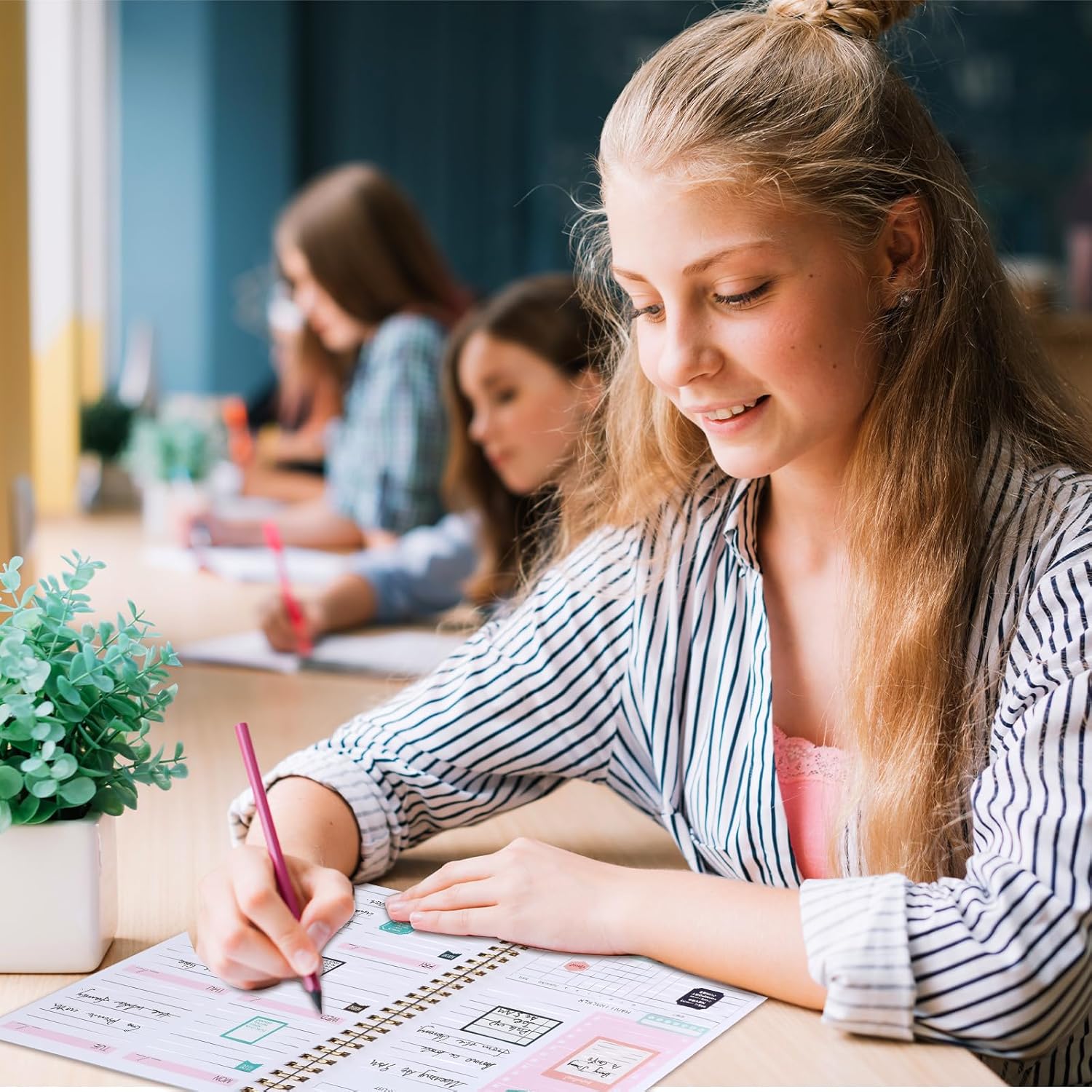 To Do List Notebook, A5 Weekly Planner Undated, Planning Pad Checklist Productivity Organizer 52 Pages for Students, Work, Fitness(Pink) 8 81gfqZKfMZL. AC SL1500