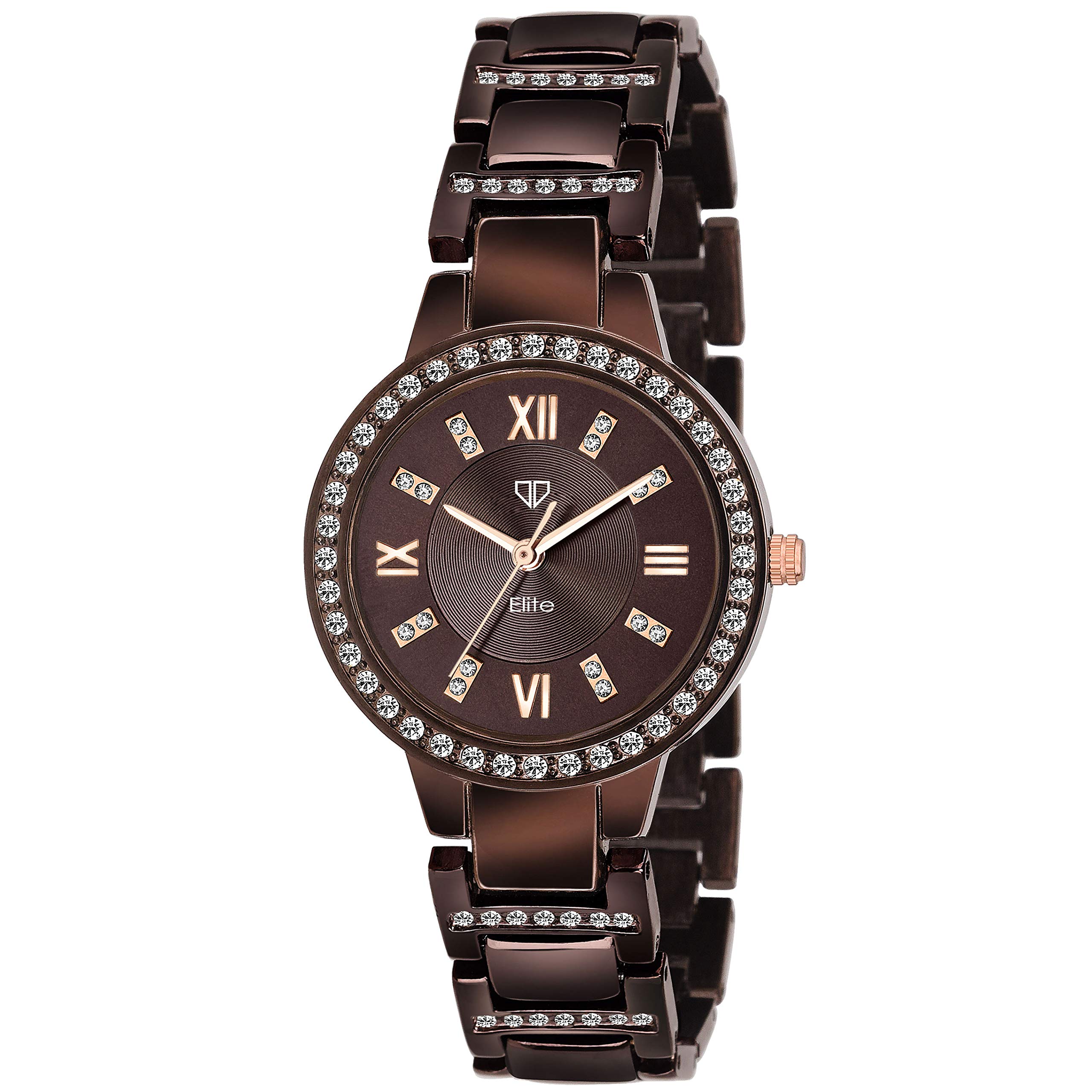 Walrus Brown Dial Metal Chain Analog Watch for Women - Brown Chain, Long-Lasting, Professional & Casual Use- Ladies Wrist Watch for Gift (B083W8DQ2W) Amazon Price History, Amazon Price Tracker