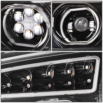 Amazon.com: DNA MOTORING HL-HAY-036-BK Pair of Dual LED Halo