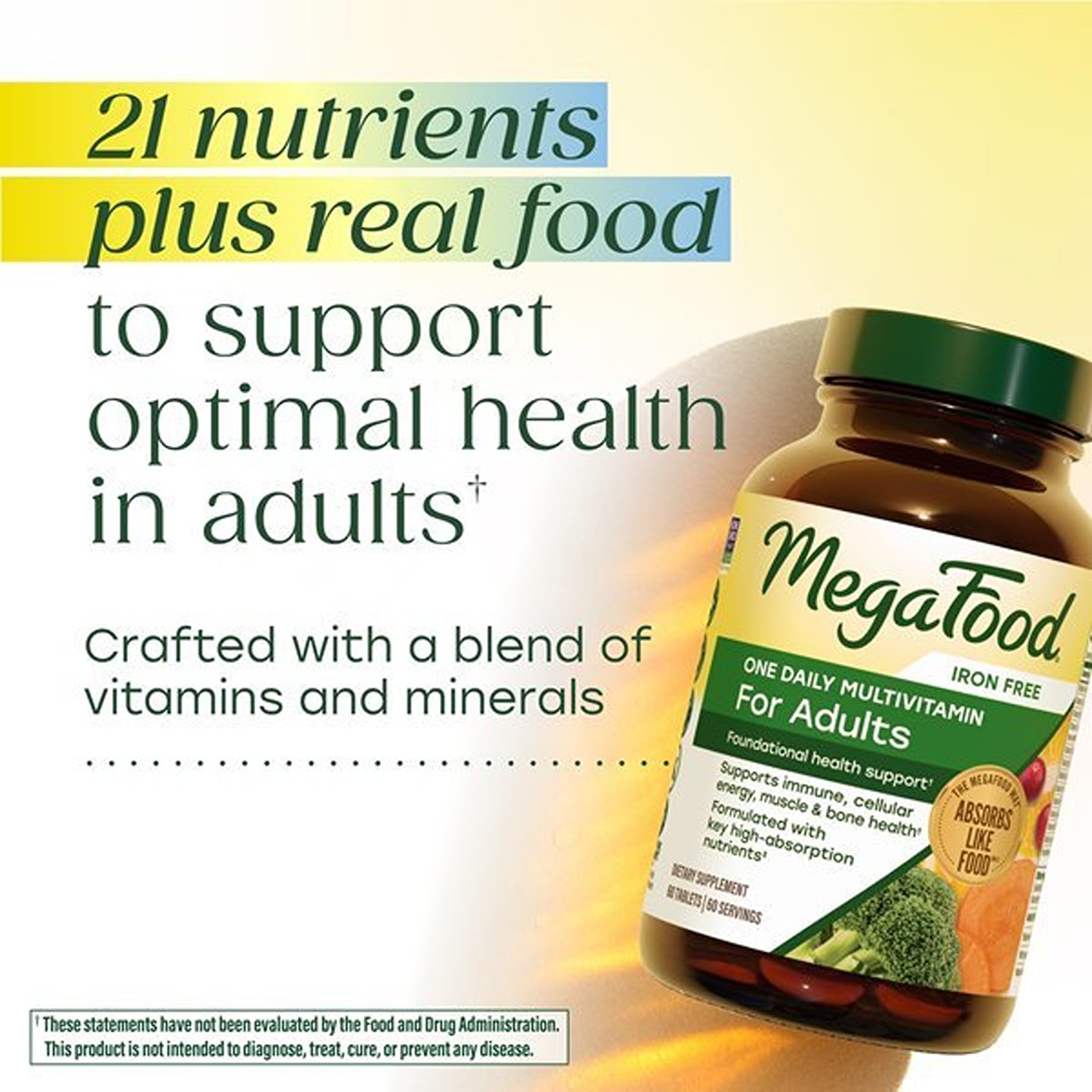 MegaFood One Daily Iron Free Multivitamin for Adults, 60 Tablets — Amazon image 4