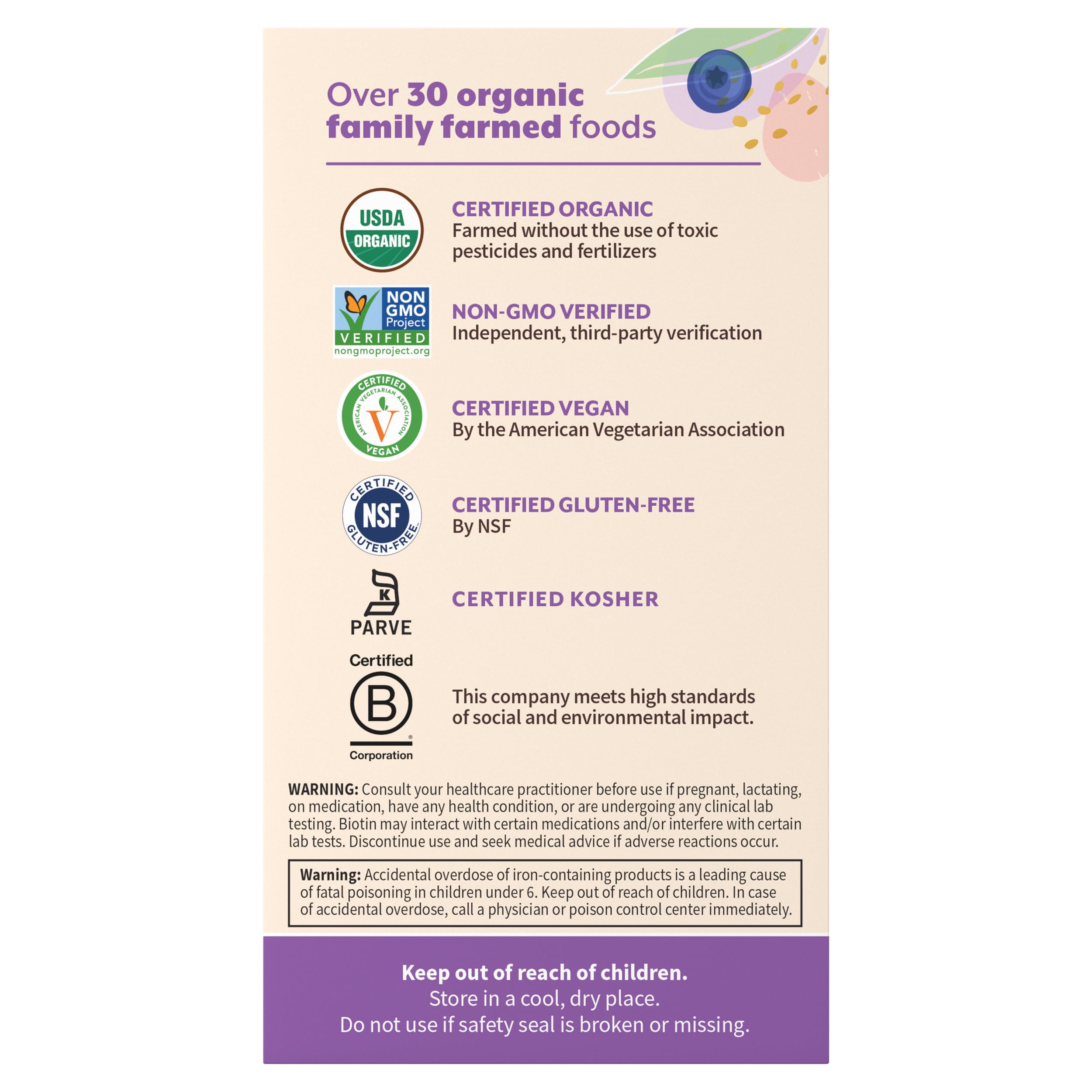Garden of Life Organics Women's Once Daily Multivitamin, 30 Tablets — Amazon image 11