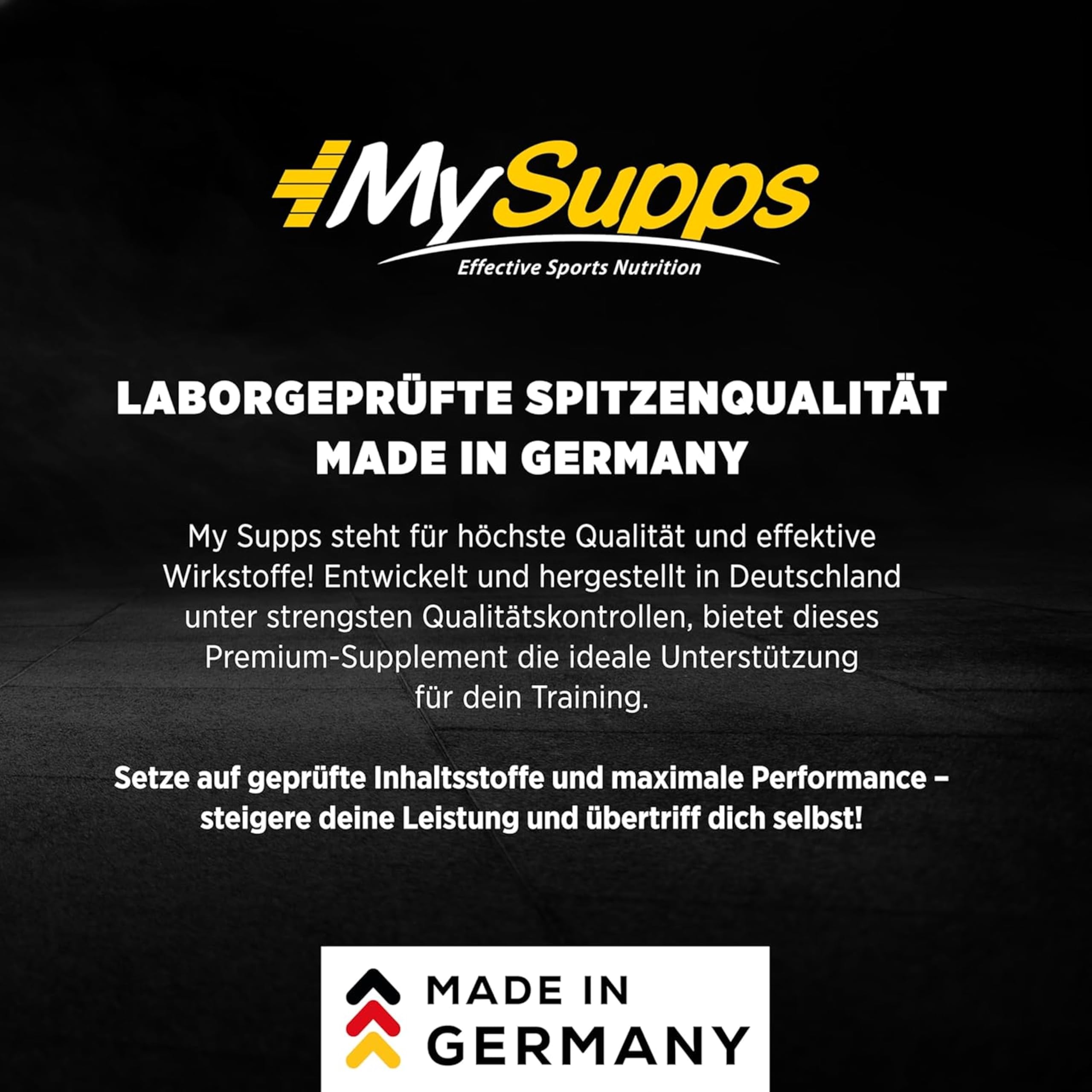 My Supps Glucosamin Chondroitin MSM Komplex l 500g Pulver hochdosiert für 4 Monate | 40% Glucosamin, 40% Chondroitinsulfat, 20% MSM | Neutral & gut löslich | Ohne Zusätze | Made in Germany