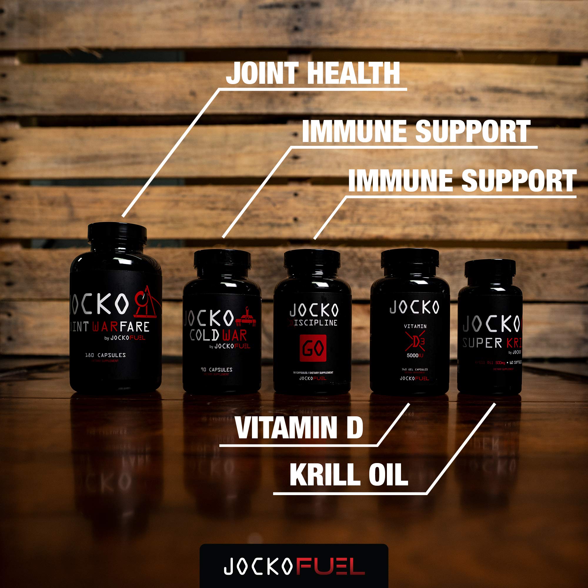 Jocko Super Krill Oil Supplement 1000mg Serving Omega 3 DHA, EPA