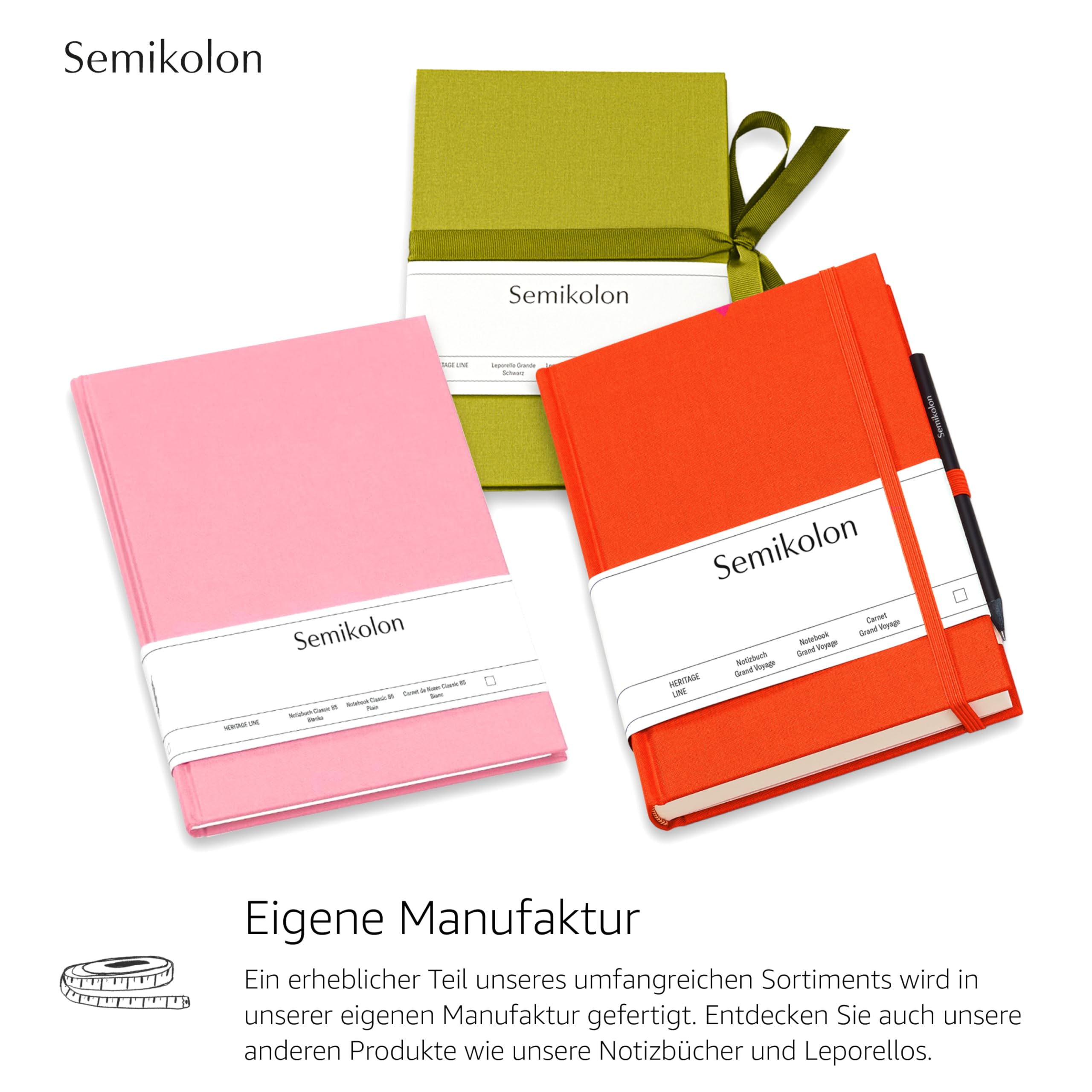 Semikolon 600088 Gästebuch - 25 x 23 cm - mit 180 blanko Seiten zum Selbstgestalten, Lesezeichen - Metallic Edition Urban Bronze