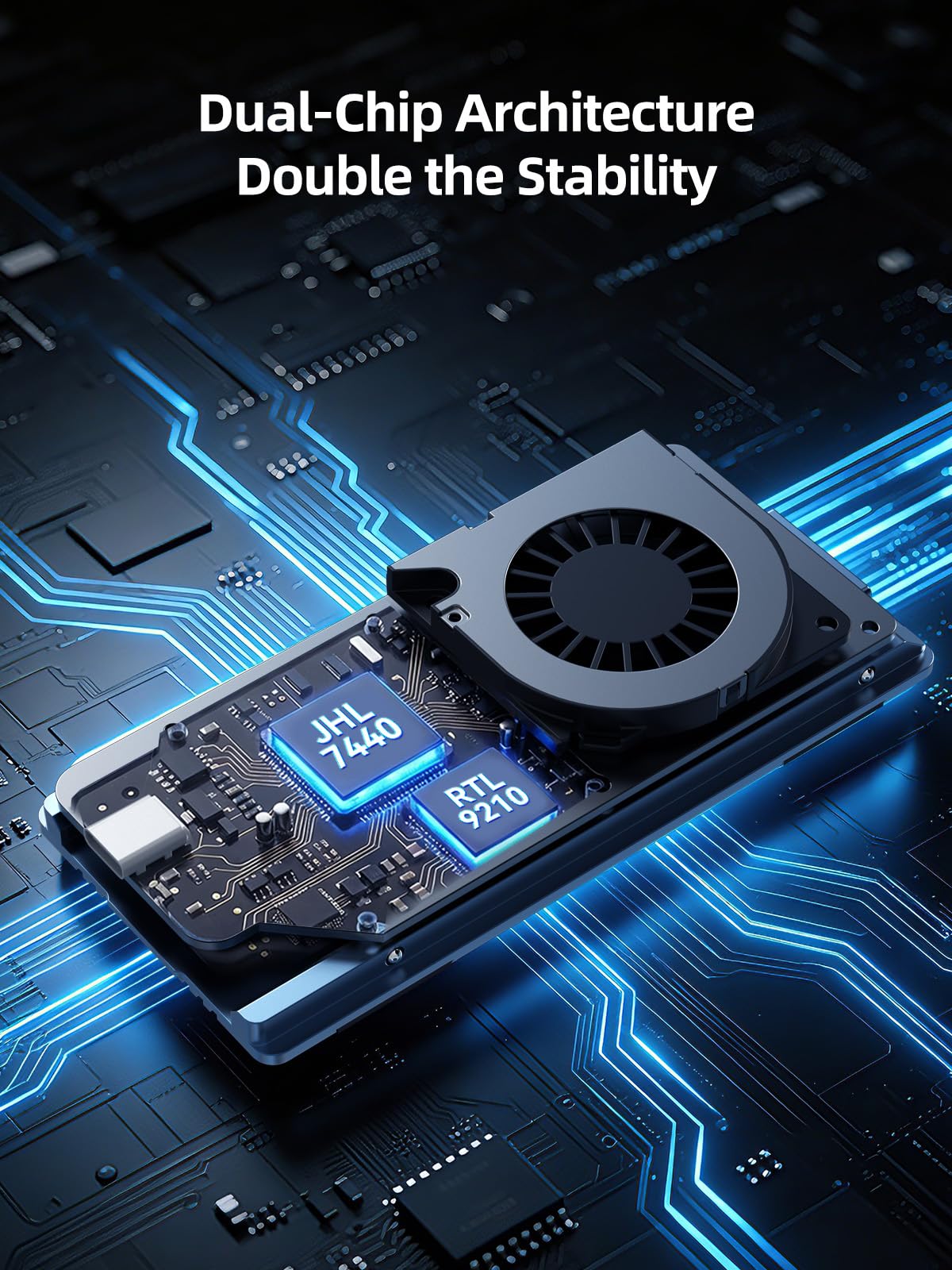ACASIS 40Gbps M.2 NVMe SSD Enclosure, with Cooling Fan, TBU 405