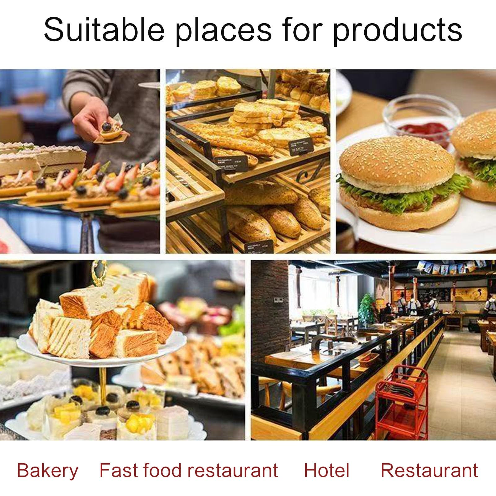 Genérico De Velocidad Para Panadería, Carrito De Bandejas De Alimentos, Carro Bandejero, Bandejas No Incluidas, 5/6 Niveles, 4 Ruedas, Para Hornear Comerciales Y Panaderos(6 tier)