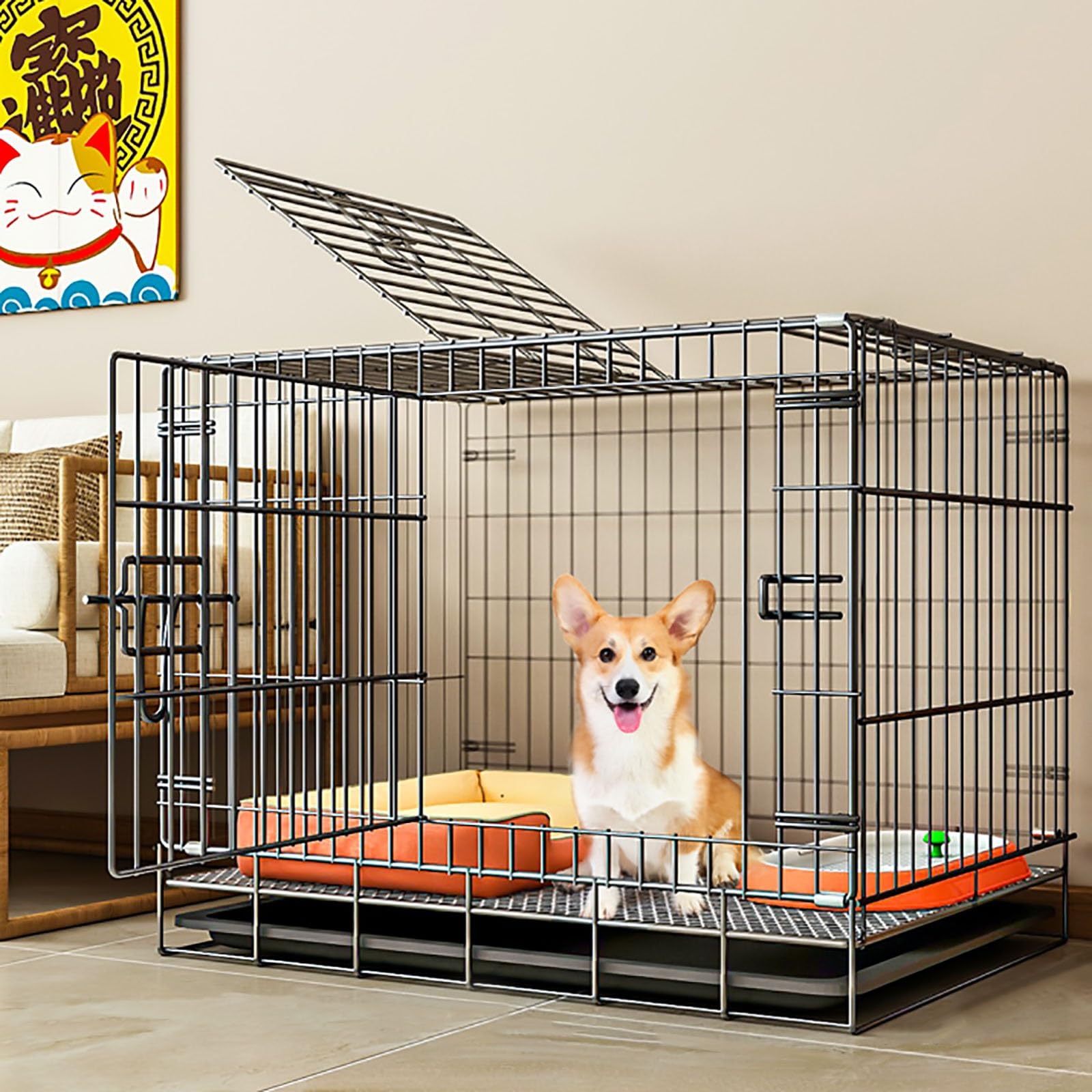 Amazon.co.jp: 中型犬用犬 ゲージ、屋内用犬小屋、犬小屋