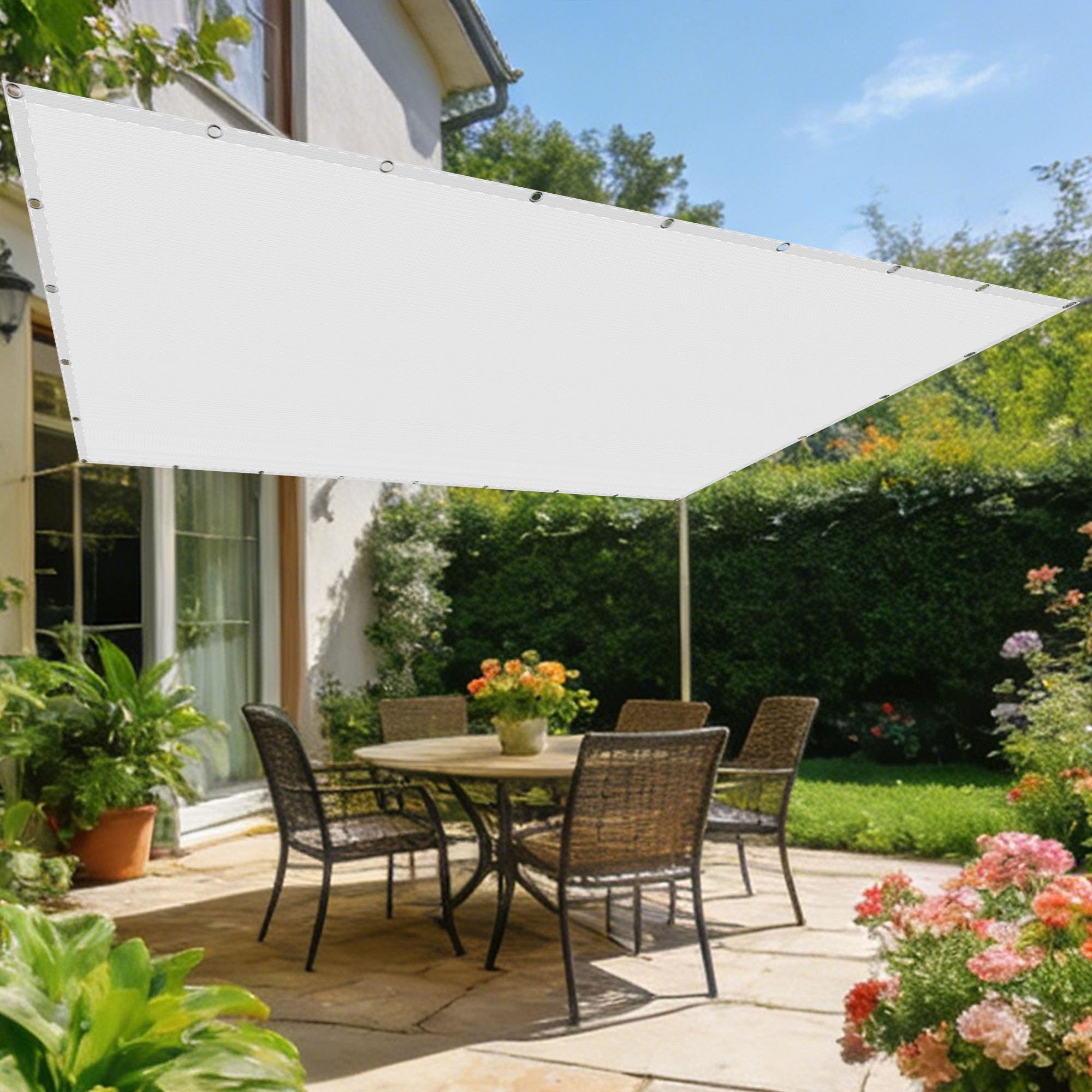 Voiles ombrages rectangulaire pour habiller votre terrasse et jardin