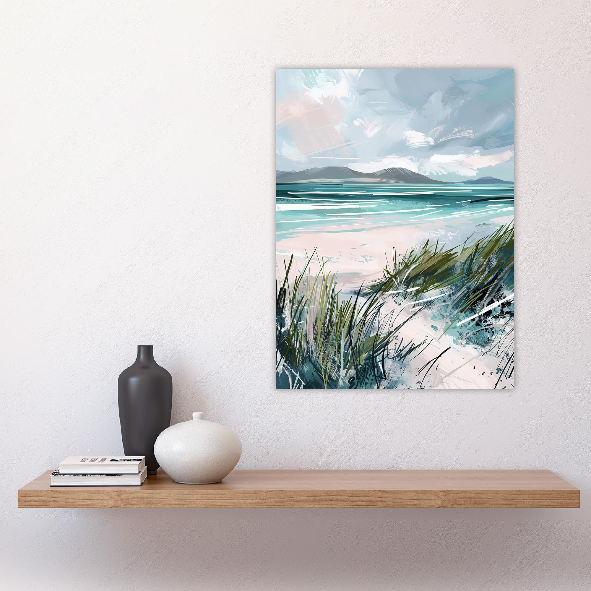 Artery8 Path to Luskentyre Beach Isle of Harris Scotland Bedroom Large Wall Art Poster Print Thick Paper 18X24 Inch - Image 4