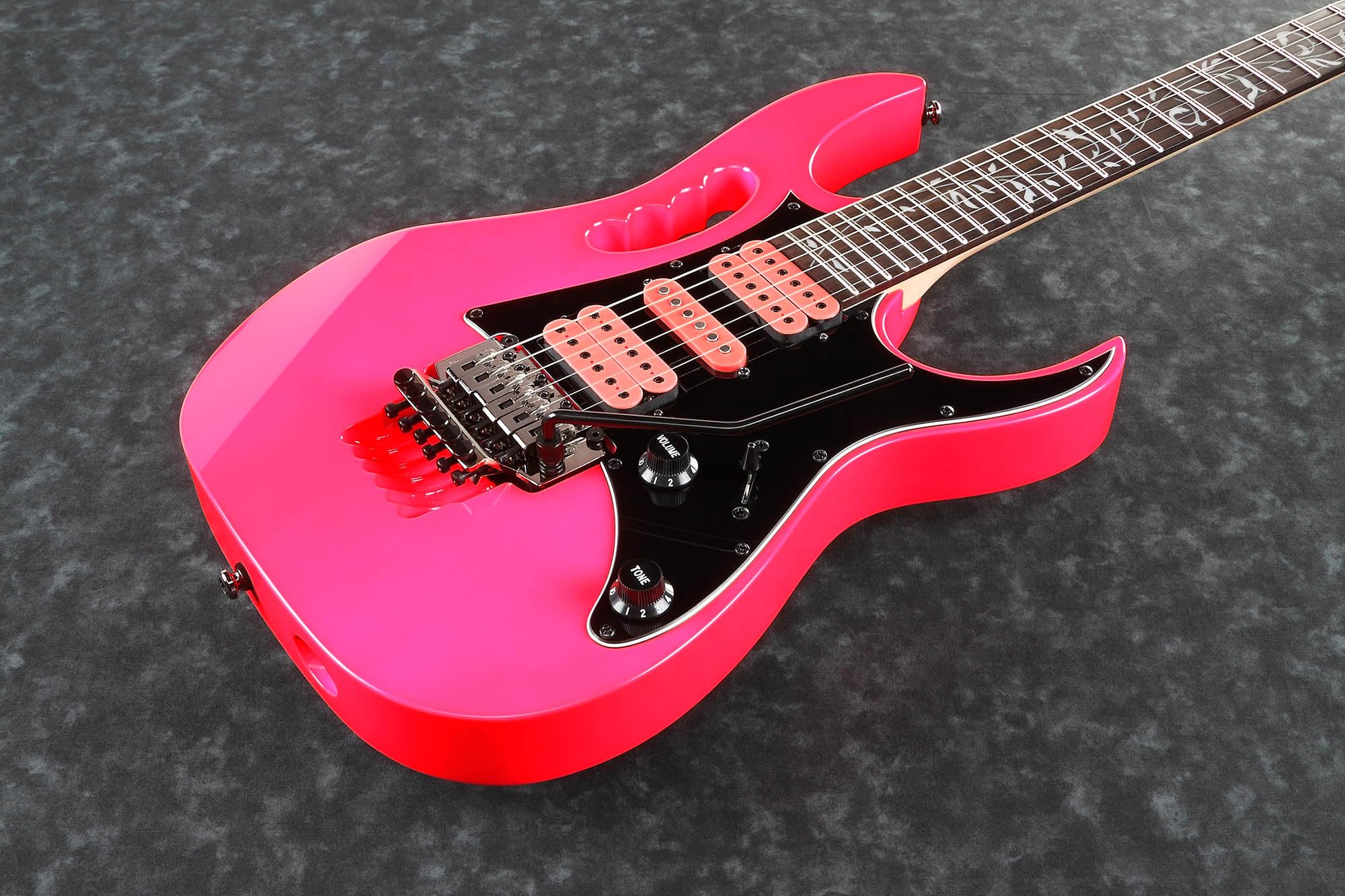 Amazon.com: Ibanez JEMJRSP JEM Steve Vai Electric Guitar - Pink