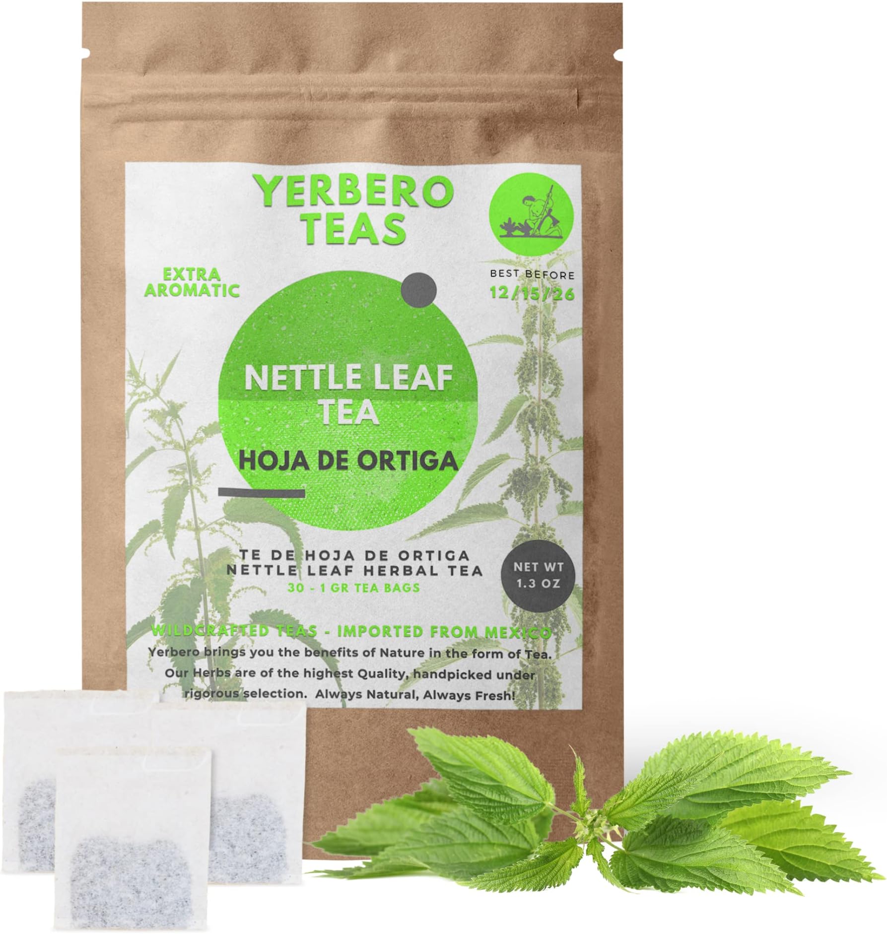 Himalayan Tartary Buckwheat Tea Bags, 6g x 30 Tea Bags