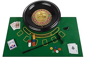 Trademark Poker Roulette Wheel Set: Complete Casino-Style Gaming Experience