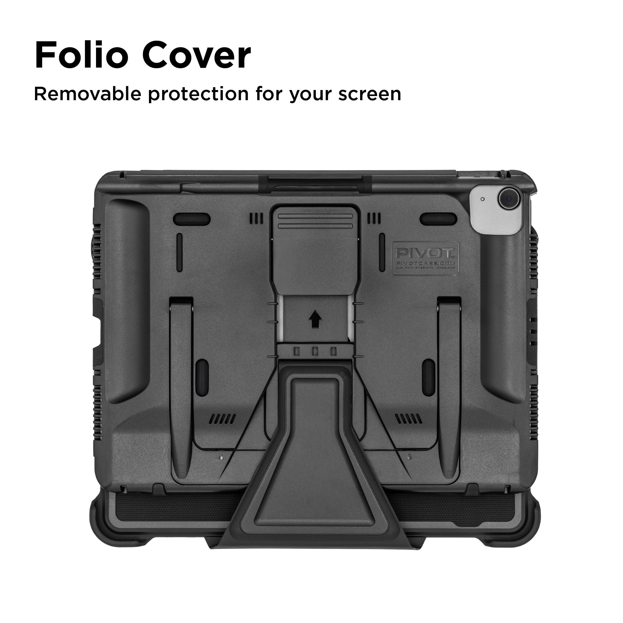 Pivot Atlas A20A - Funda Robusta para iPad Air de 4ª generación y iPad Pro de 11" (1ª a 3ª generación), protección de 360 Grados, para Pilotos Profesionales, aviación General, Color Negro