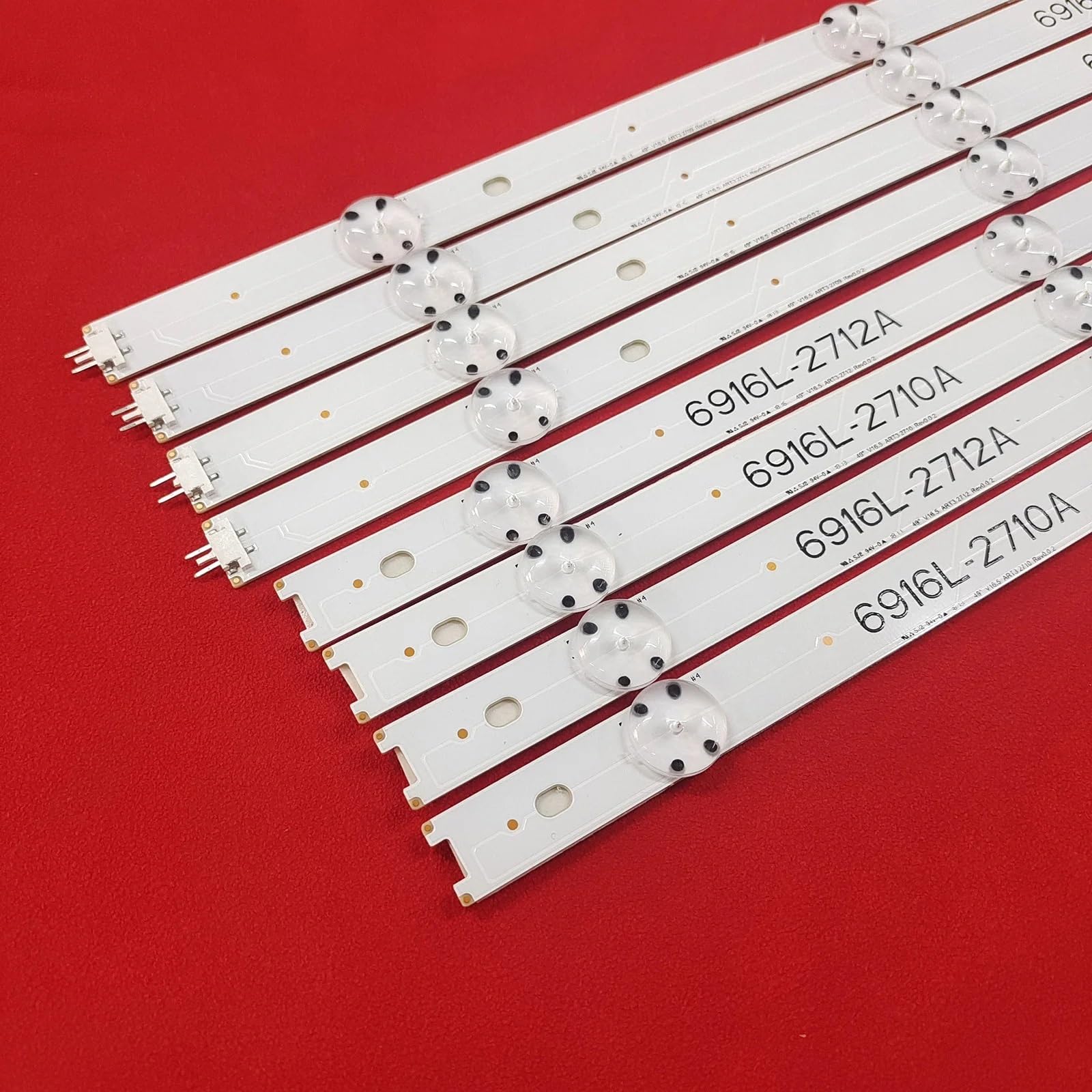 Tira de retroiluminación LED de 8 Piezas, 8 lámparas compatibles for LG 49 V16.5 ART3 49LH590V 49UH594 49LJ510M 49LJ58300W 49UH603V 49UH620V 49LW340C 49LW340H